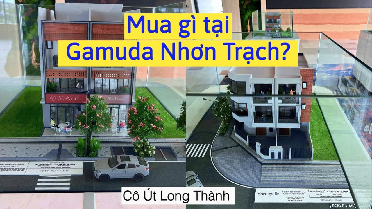 Chi tiết loại hình sản phẩm dự án Gamuda Nhơn Trạch mặt tiền 25B